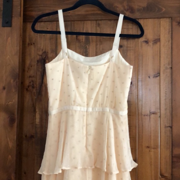 Florence Tiered polka dot chiffon summer dress S - Picture 6 of 10